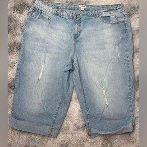 Cato Light Blue Denim Shorts